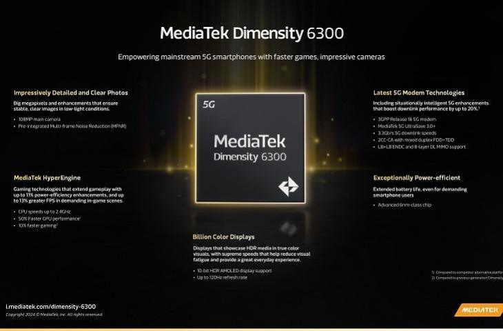 MediaTek Dimensity 6300. [MediaTek]