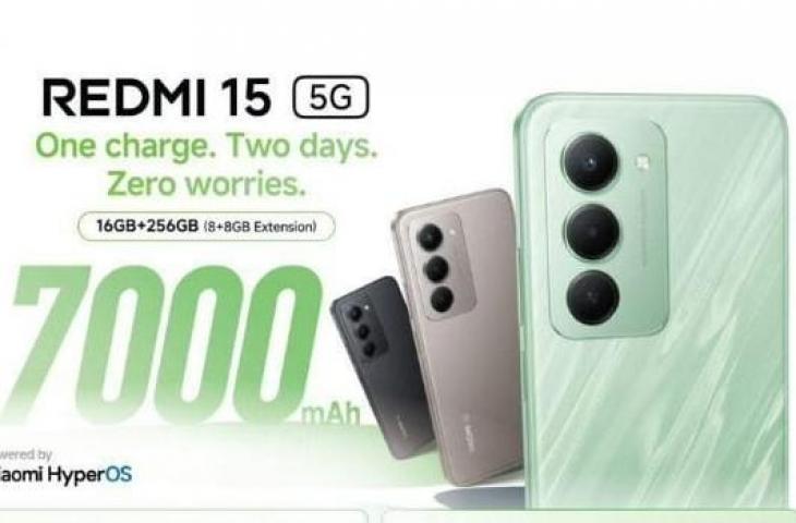 Redmi 15 5G Tantang HP Gaming Mahal, Baterai 1 persen Bisa Tahan 7,5 Jam Siaga – Tekno