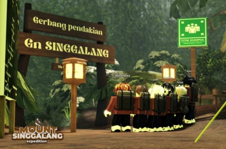 Mount Singgalang Roblox. [Roblox]