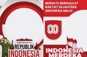 21 Template Link Twibbon HUT RI ke-80 Gratis, Anti Ribet Tinggal Tempel Foto