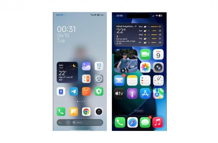 Tampilan fitur menyembunyikan nama aplikasi yang menyederhanakan layar beranda. [Xiaomitime]