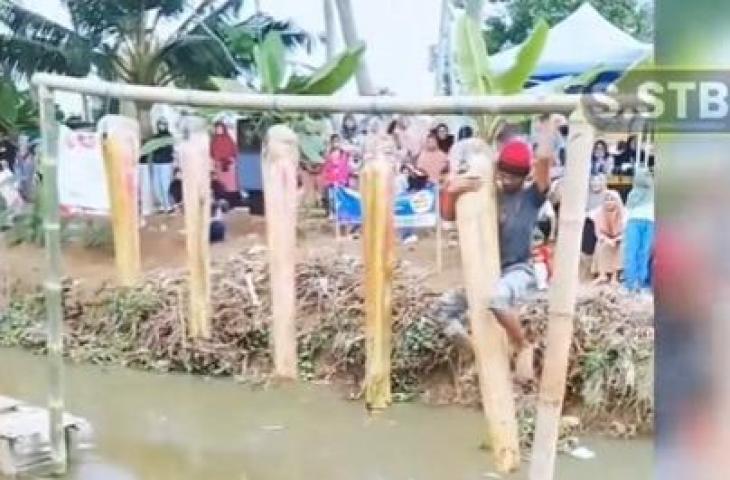 Benteng Takeshi di Perayaan HUT RI Ke-80. (TikTok)