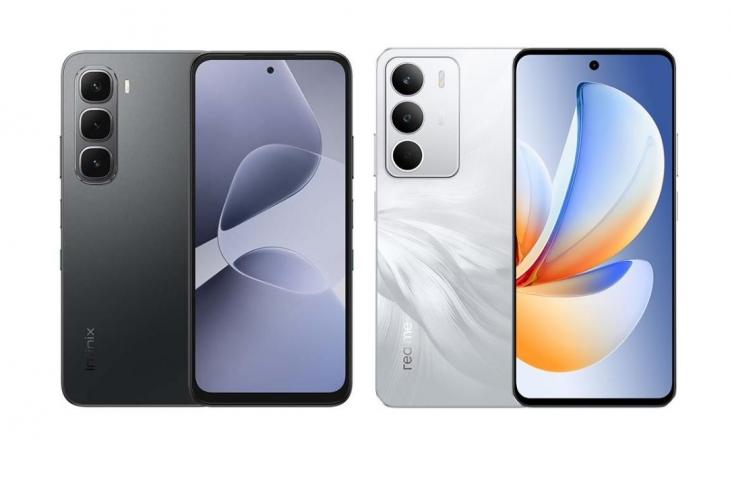 Realme C71 dan Infinix HoT 60i. [Realme & Infinix]