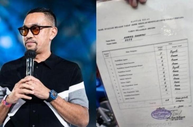 Kolase Ahmad Sahroni dan nilai ijazah. [X]