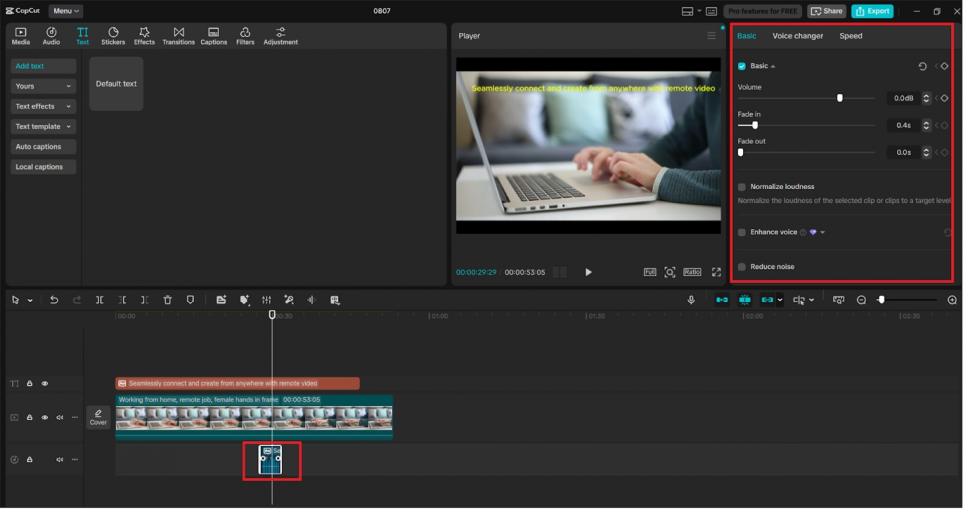 CapCut’s AI Voice Generator for Remote Video Production. [CapCut]