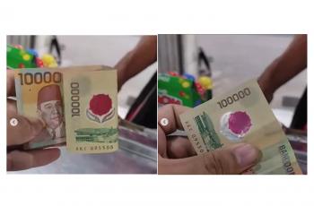 Momen Pedagang Terima Uang Langka, Apakah Rp 100 Ribu Plastik Masih Bisa Buat Belanja?