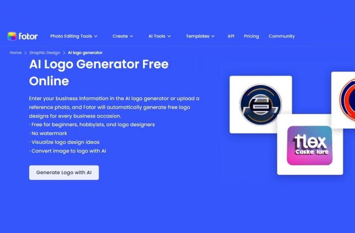 Fotor AI Logo Generator. [tangkapan layar]