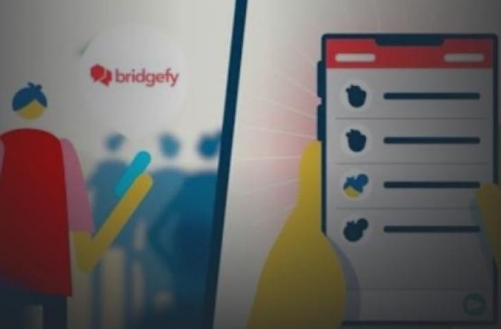 Ilustrasi aplikasi Bridgefy. [PlayStore]