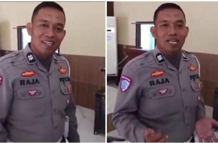 Polisi orang tua penyerang guru di Sinjai. [Instagram]