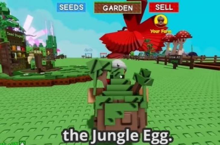 Jungle Egg di game Grow A Garden (YT/Codezzy - Roblox)