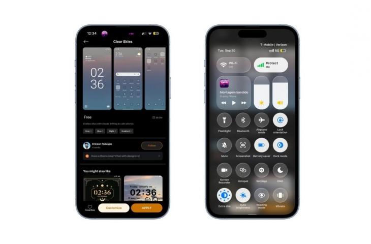 Tema iOS 26. [Xiaomitime]