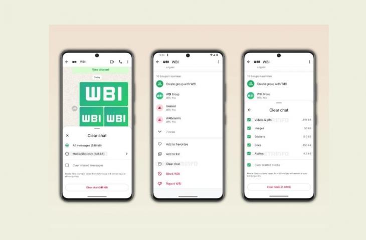 Alat pembersih obrolan tingkat lanjut di WhatsApp. [WA Beta Info]
