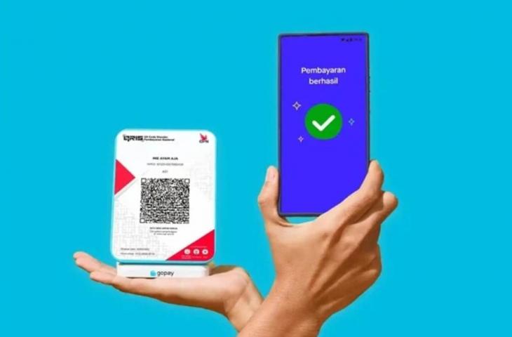 Ilustrasi QRIS Soundbox. [GoPay]