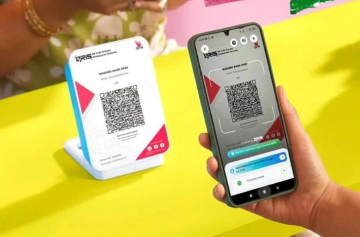 Ilustrasi QRIS Soundbox. [GoPay]