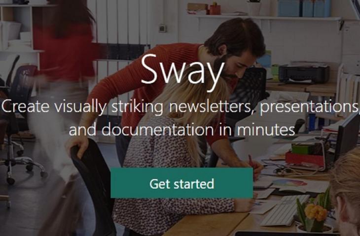 Ilustrasi MS Sway. [Microsoft]