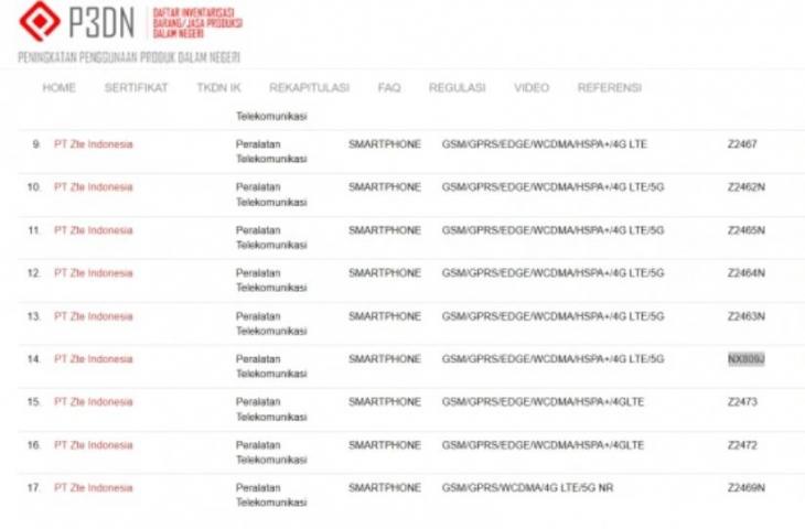 RedMagic 11 Pro lolos sertifikasi di Indonesia. (P3DN Kemenperin)