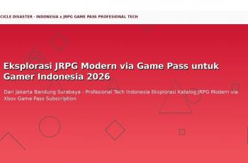 Eksplorasi JRPG Modern via Game Pass untuk Gamer Indonesia 2026